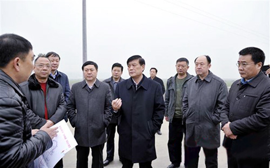 余學友調(diào)研全市交通運輸和公路建設(shè)工作（圖）