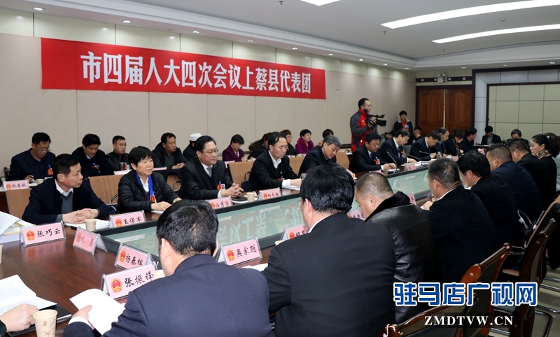 陳星參加上蔡代表團(tuán)的審議政府工作報告，聆聽代表發(fā)言