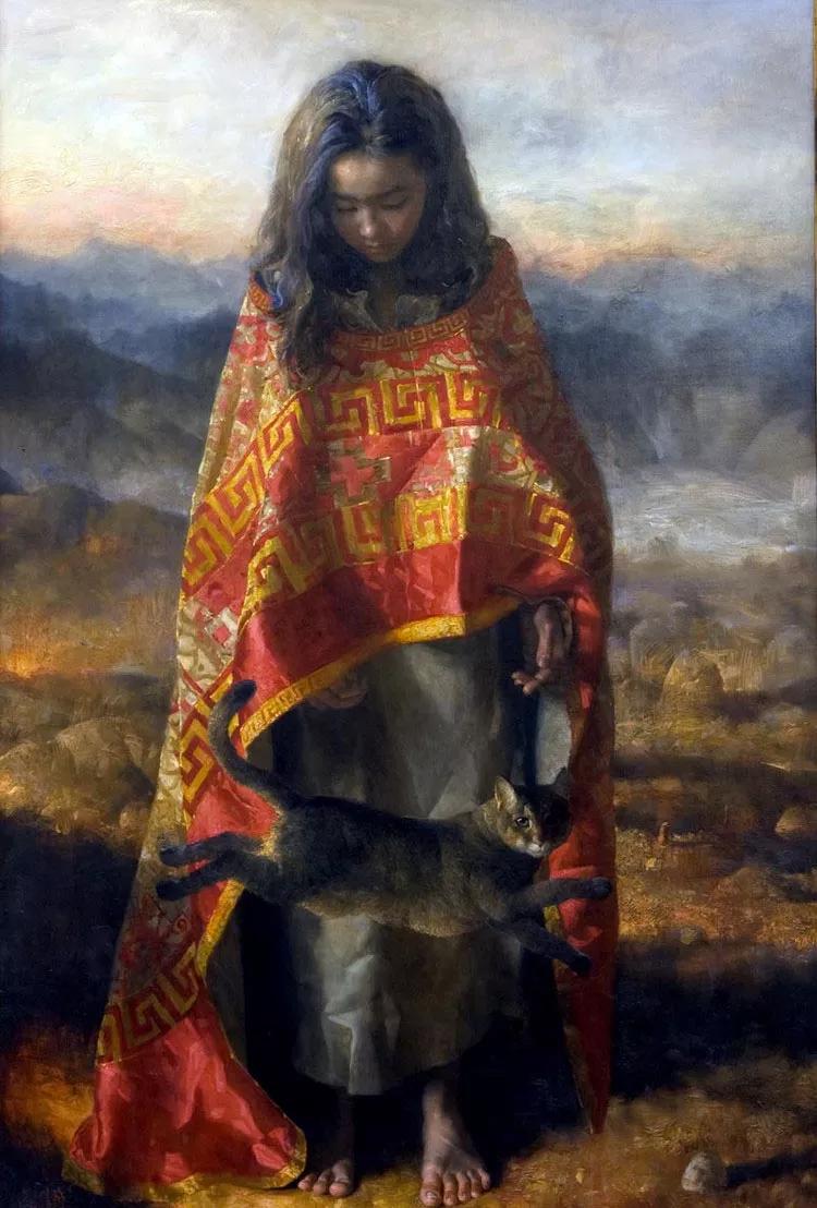 俄羅斯當(dāng)代油畫家的人物作品 