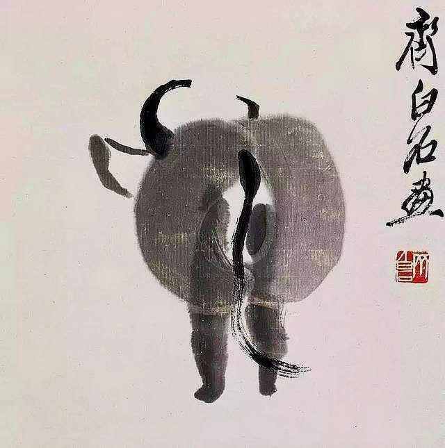 齊白石這幅畫賣2012萬，網(wǎng)友看不懂，專家：放大10倍看那皮鞭子 