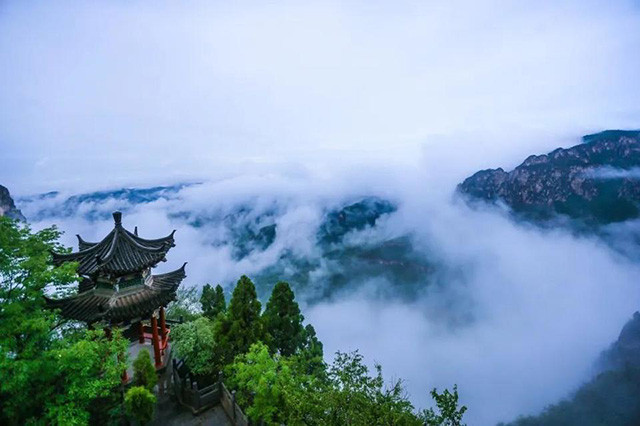 云臺山現云海奇觀 美若仙境