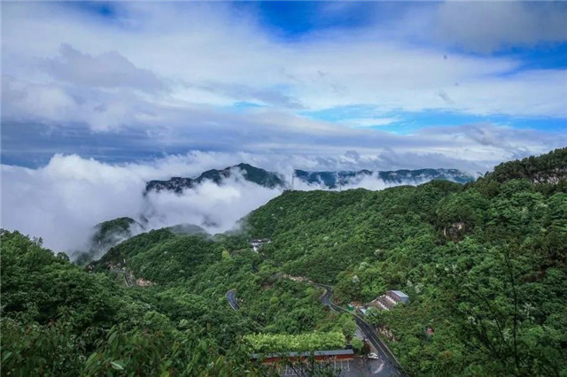 云臺山現云海奇觀 美若仙境