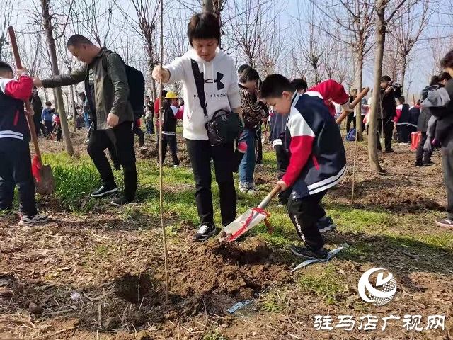 駐馬店實驗小學(xué)開展“ 愛綠護綠”義務(wù)植樹活動