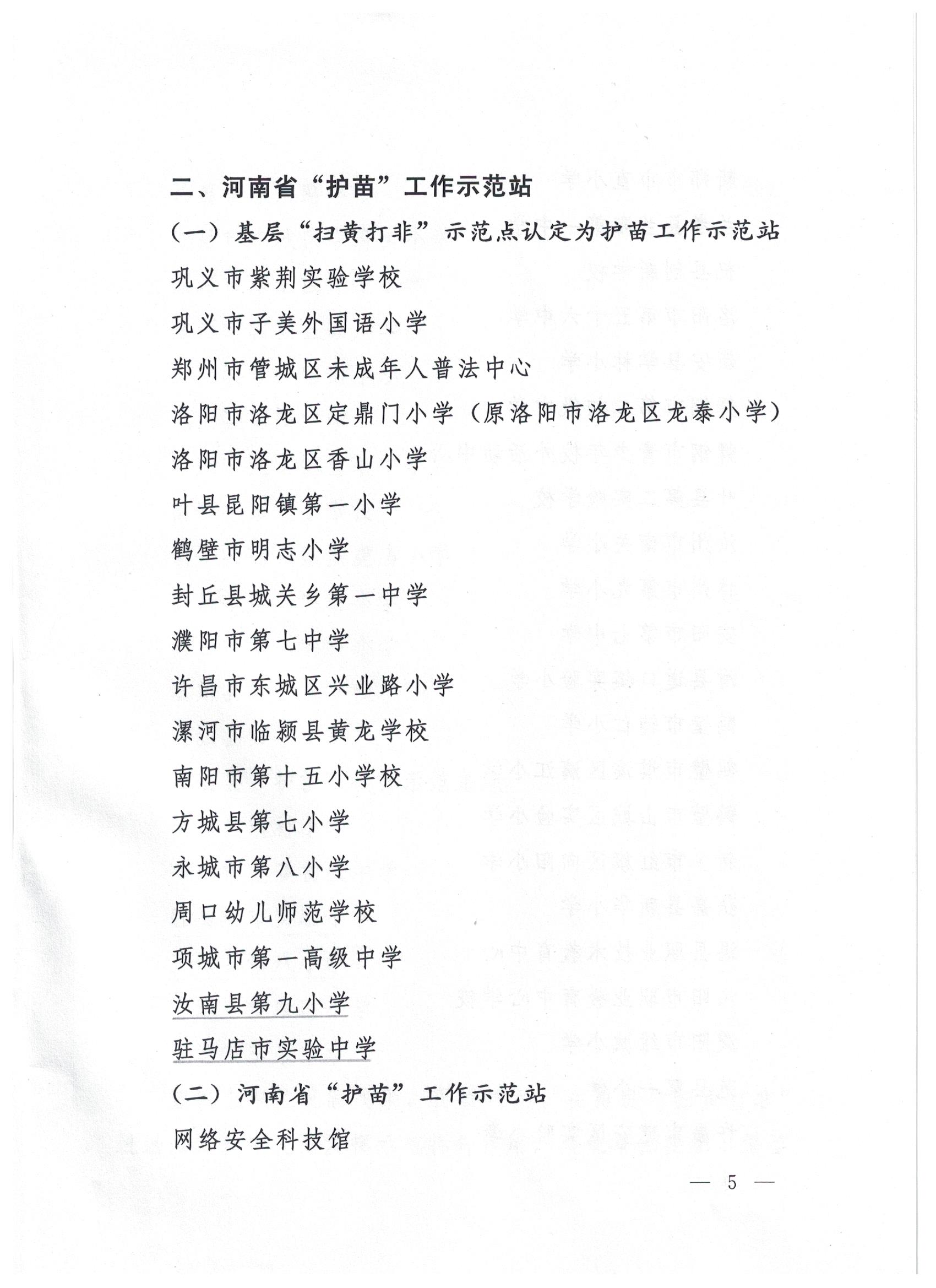 駐馬店7站點(diǎn)入選省級(jí)“掃黃打非”進(jìn)基層示范點(diǎn)、第一批“護(hù)苗”工作站