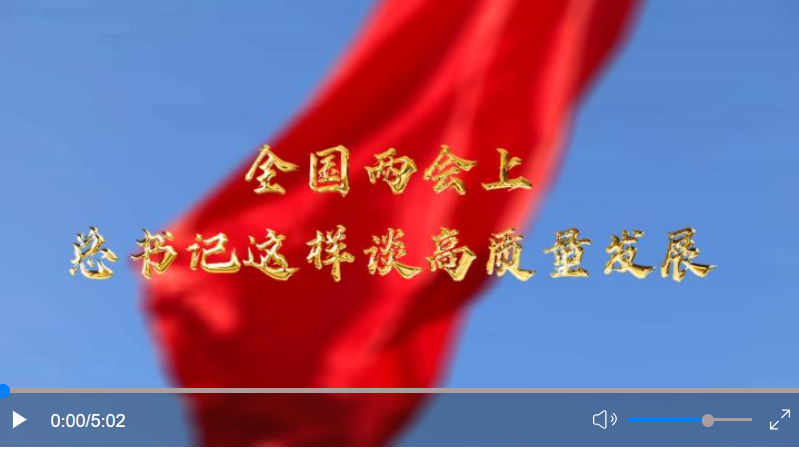  全國兩會(huì)上，總書記這樣談高質(zhì)量發(fā)展