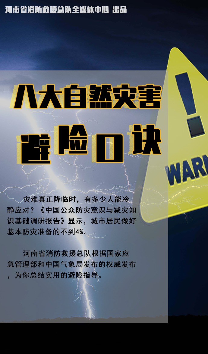 防災(zāi)減災(zāi)宣傳周開啟！這些知識必須知道！