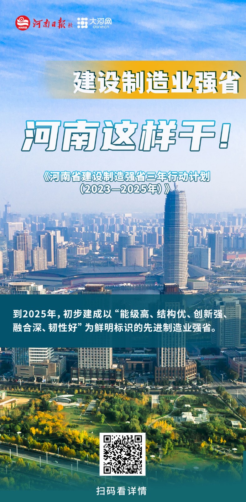 海報(bào)丨建設(shè)制造業(yè)強(qiáng)省，河南這樣干！