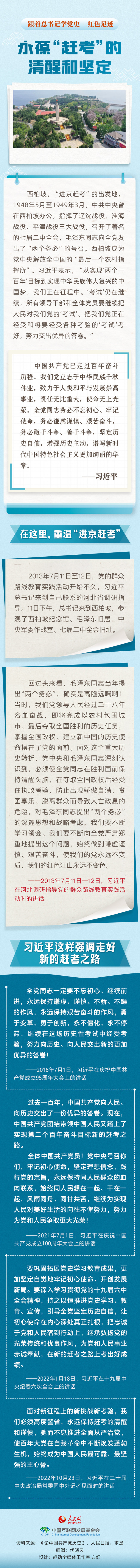 跟著總書記學黨史·紅色足跡 永葆“趕考”的清醒和堅定