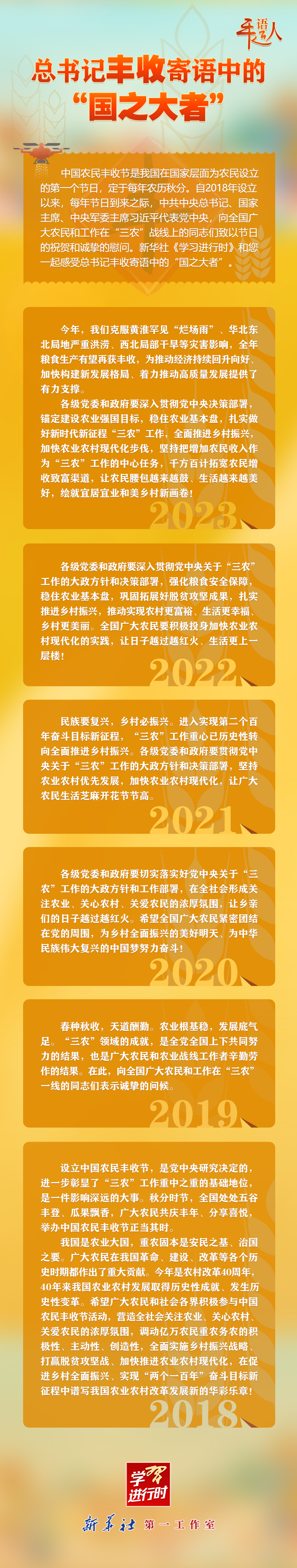 學(xué)習(xí)進(jìn)行時(shí)丨總書記豐收寄語中的“國之大者”