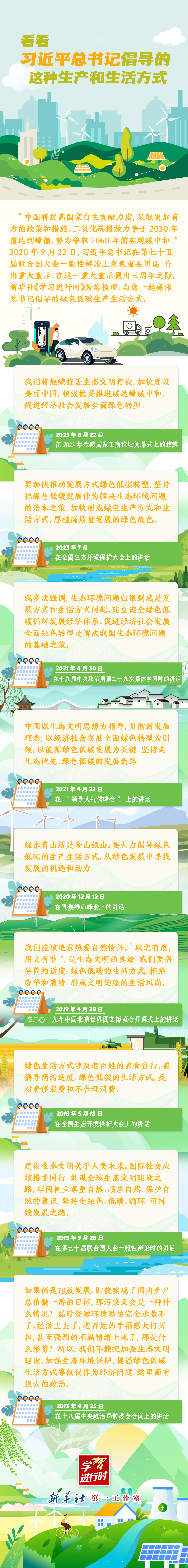學(xué)習(xí)進(jìn)行時(shí)|看看習(xí)近平總書記倡導(dǎo)的這種生產(chǎn)和生活方式