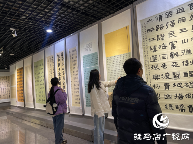 駐馬店市文化館舉行“永遠(yuǎn)聽黨話 筆墨潤(rùn)萬(wàn)家”河南大書法作品展