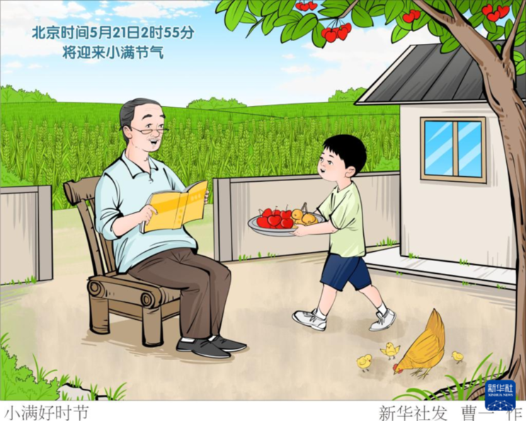 節(jié)令之美丨小得盈滿：21日2時(shí)55分，小滿！