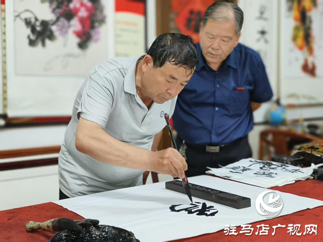 駐馬店市天中書畫藝術(shù)研究會(huì)舉辦書畫活動(dòng)慶祝建黨104周年