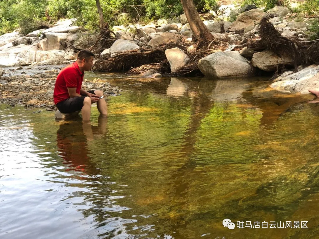 躲進(jìn)小溪的夏天，娃追著小魚，我追著娃~