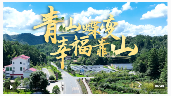 近觀“兩山”丨青山蝶變幸?？可? width=