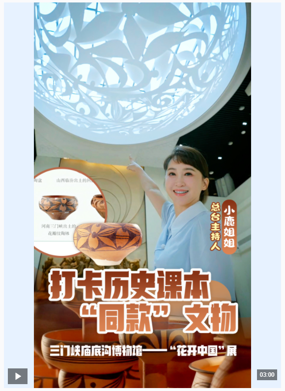 博物中國(guó)丨開(kāi)在彩陶上的花！帶你打卡課本“同款”文物